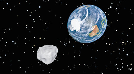 小行星撞地球的頻率大增。（模擬圖片）