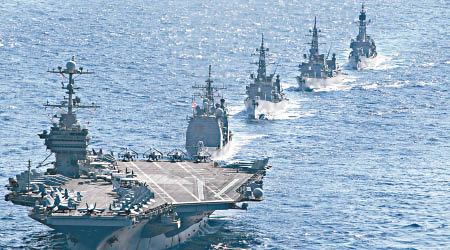 美軍早前曾派軍艦與日方舉行聯合演習。