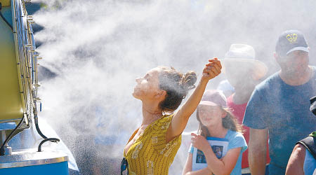 溫室氣體增多導致氣溫上升。（美聯社圖片）