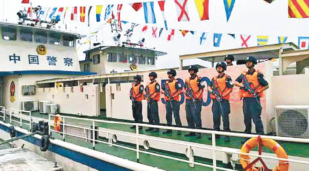 中國邊防警察展開中老緬泰湄公河巡航。（互聯網圖片）