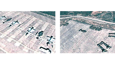 水門機場進駐多架戰機及紅旗9導彈。
