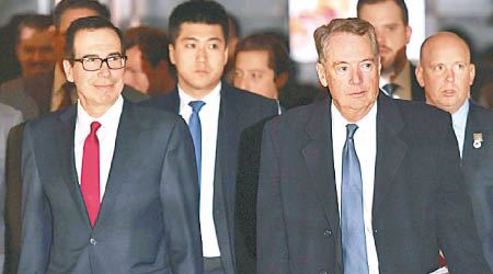 萊蒂澤（左）將到北京舉行貿易談判。（資料相）