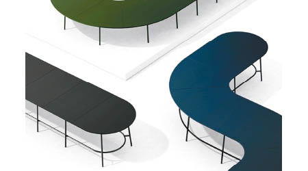 用家可因應需要砌出不同形狀的會議桌。