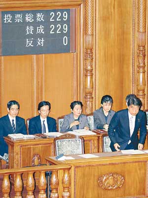 參議院通過救濟法，補償受害人。（美聯社圖片）