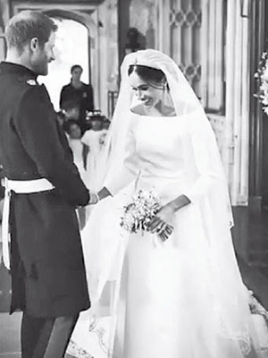 哈利梅根公開婚禮幕後照。