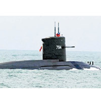 美軍索要台灣潛艇水下位置，圖為台軍潛艇海虎號。