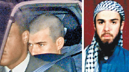 左及右圖：林德被稱為美國反恐戰爭的「頭號囚犯」。