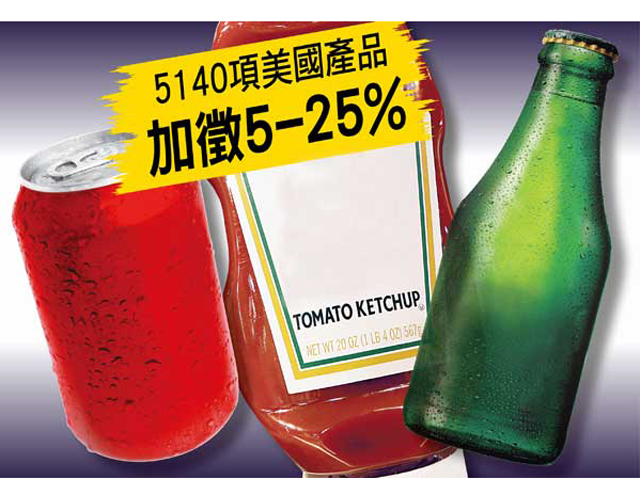 中國明向4680億美貨加關稅 白宮反傾銷稅還擊 床褥1731% 啤酒桶79.7%