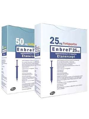 Enbrel可治療發炎病痛。