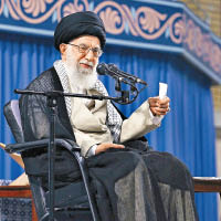 伊朗最高精神領袖哈梅內伊曾批評英方強行扣押油輪。（美聯社圖片）