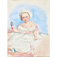 威廉二世的嬰兒畫像。