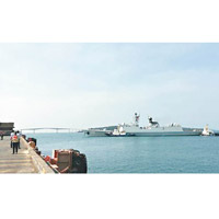 中國海軍艦艇曾訪問柬埔寨西哈努克港。（互聯網圖片）
