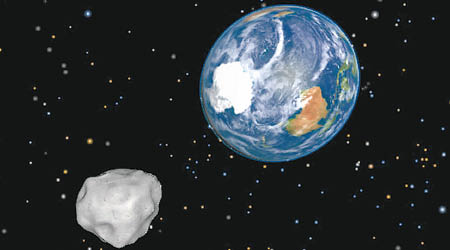 「2006 QQ23」小行星將掠過地球。圖為意想圖。
