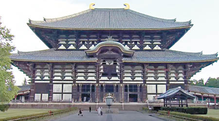 奈良東大寺十分有名。（電視畫面）
