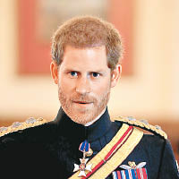 隸屬陸軍的哈利王子獲英女皇允許行禮時可留鬚。