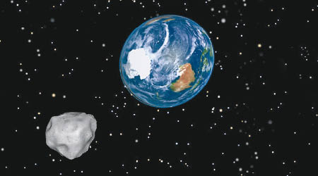 科學家指不少小行星在地球附近掠過，有機會撞上。