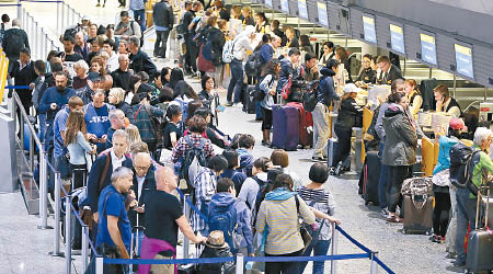 漢莎罷工令大批旅客受影響。（美聯社圖片）