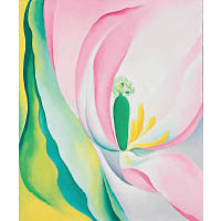已故女畫家奧基夫的油畫《粉紅鬱金香》是博物館的收藏之一。