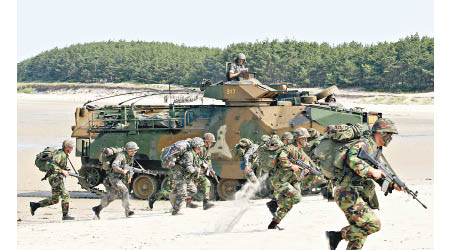 美韓多次舉行軍事演習。