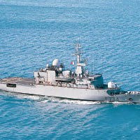 法國軍艦葡月號今年四月駛入台海。