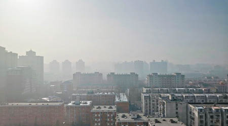 北京被霧霾籠罩。