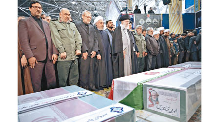 伊朗為軍頭蘇萊曼尼舉行國葬。（美聯社圖片）