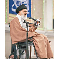 伊朗最高精神領袖哈梅內伊揚言報復美國。（美聯社圖片）