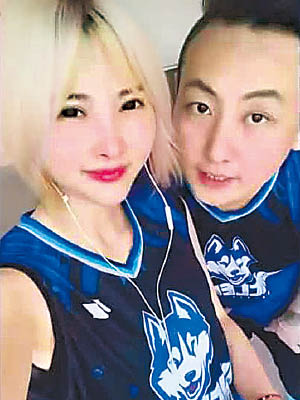 台灣男子（右）涉殺大陸妻子（左）。（電視畫面）