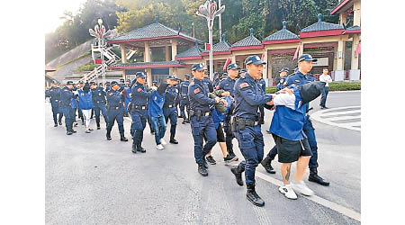 中越警方早前在越南摧毀跨國電騙集團。