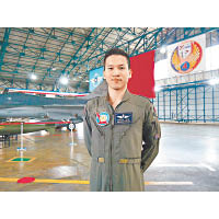 台少校顏祥陞早前曾稱改良F16V戰機進展良好。（中時電子報圖片）