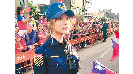 林筱綺成為交警前曾是女模。