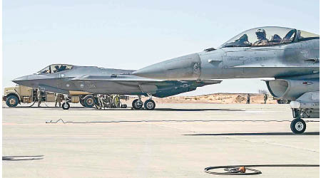 美軍首次在沙特蘇爾坦親王空軍基地，派駐F35A隱形戰機。
