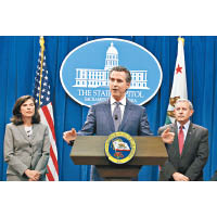 州長紐瑟姆宣布加州進入緊急狀態。