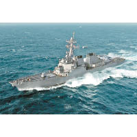 美國驅逐艦巴里號於昨日通過台海。