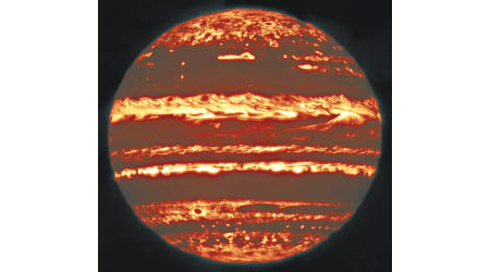 木星的新相片頗有「南瓜燈籠」般的效果。