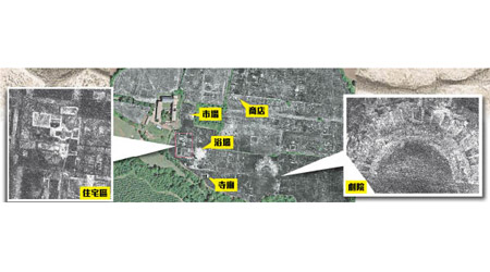 團隊掃描出詳細的古城平面圖。
