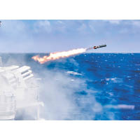 深圳號驅逐艦曾在演習中發射導彈。