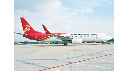深圳航空驟降調查出爐。圖為相關客機。
