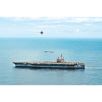 美軍列根號已由東海駛入菲律賓海。