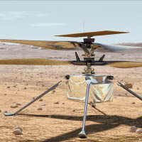獨創號在火星飛行構想圖。