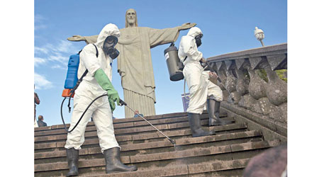 巴西疫情為全球第二嚴重。（美聯社圖片）