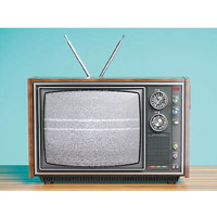 古舊型號的電視機釋出雜訊，可能干擾寬頻網絡。