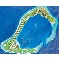 部分有中方建築的南海島礁：渚碧礁