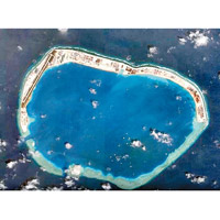 部分有中方建築的南海島礁：美濟礁