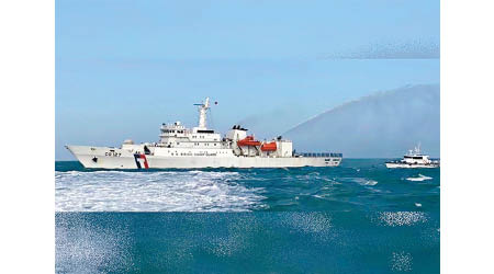 艦隊分署派出新北艦到馬祖海域。