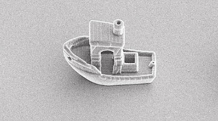 超微型小船以3D打印技術製成。