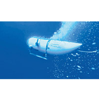 泰坦潛水艇（圖）載遊客到海底。