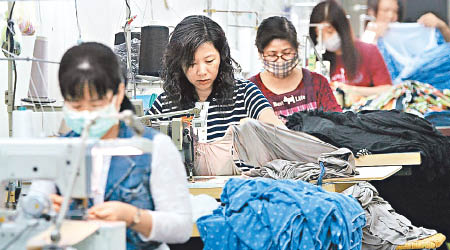 台灣的成衣加工業或受打擊。
