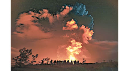 基拉韋厄火山爆發。（美聯社圖片）