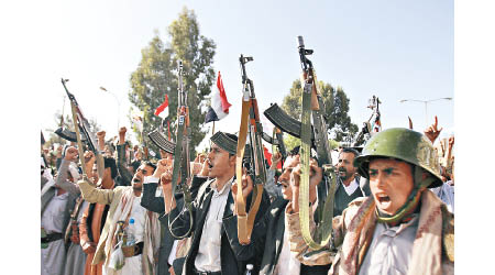 青年運動獲伊朗撐腰，在也門北部掌握實權。（美聯社圖片）